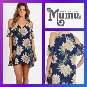 NWT MSRP $140 Show Me Your Mumu BIRDIE RUFFLE DRESS Women's Size Small